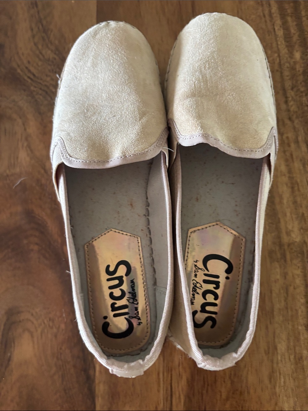 Circus by Sam Edelman Soft Cream Suede Slip-On Flats
